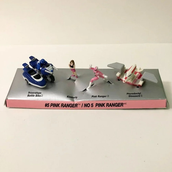 1994 Micro Machines  Mighty Morphin Power Rangers Pink - Picture 1 of 16